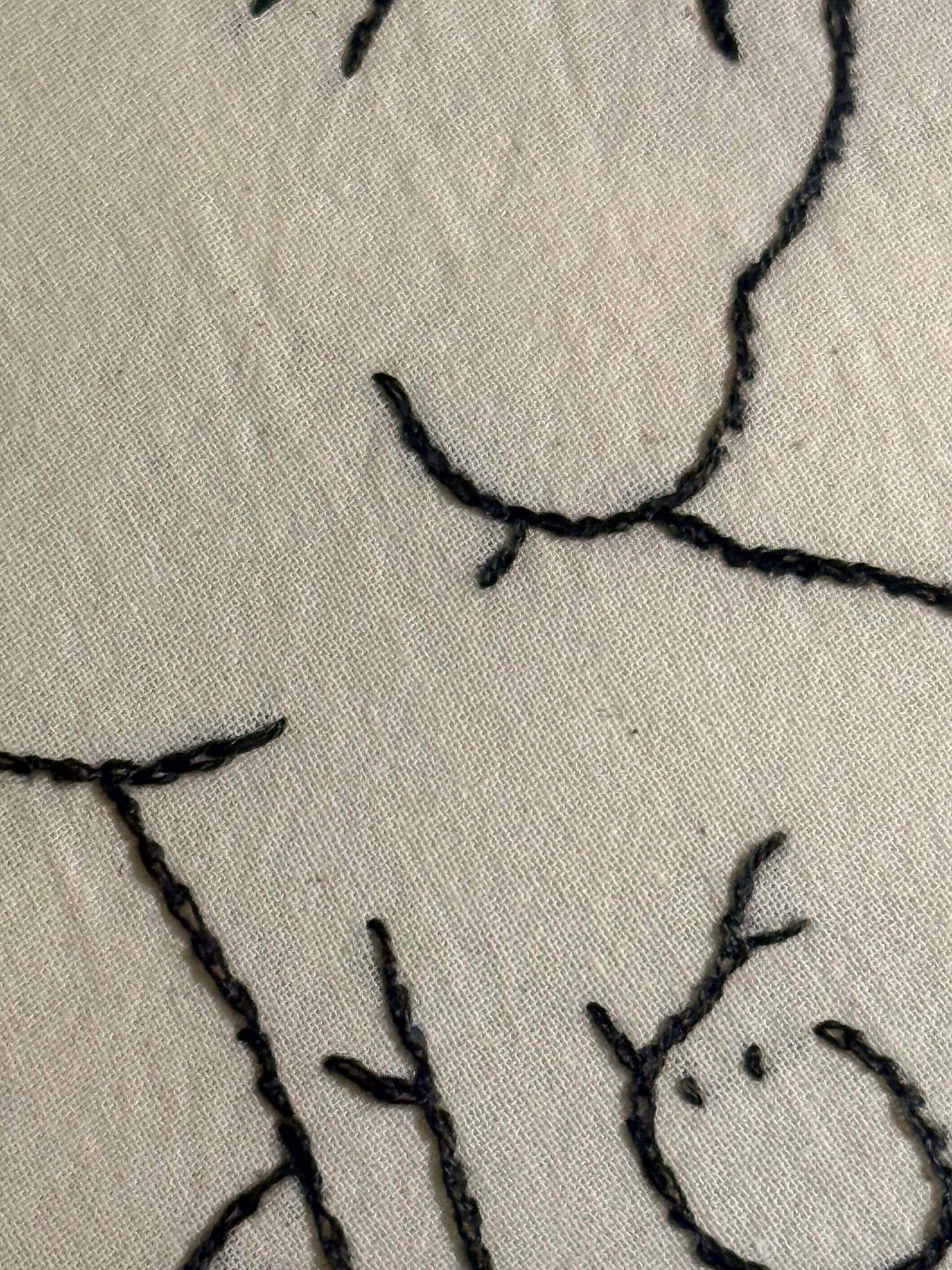 Custom Nursery Name Embroidery Hoop | Hand Stitched Baby Decor