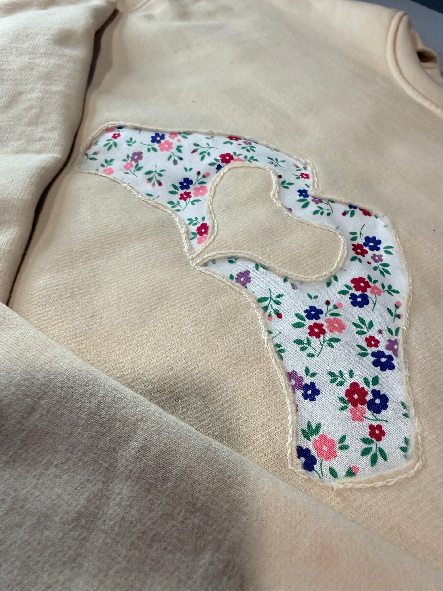 Swiftie Heart Hands Embroidered Crewneck Sweatshirt