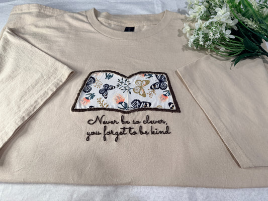 Hand-Embroidered Storybook Lyric Tee